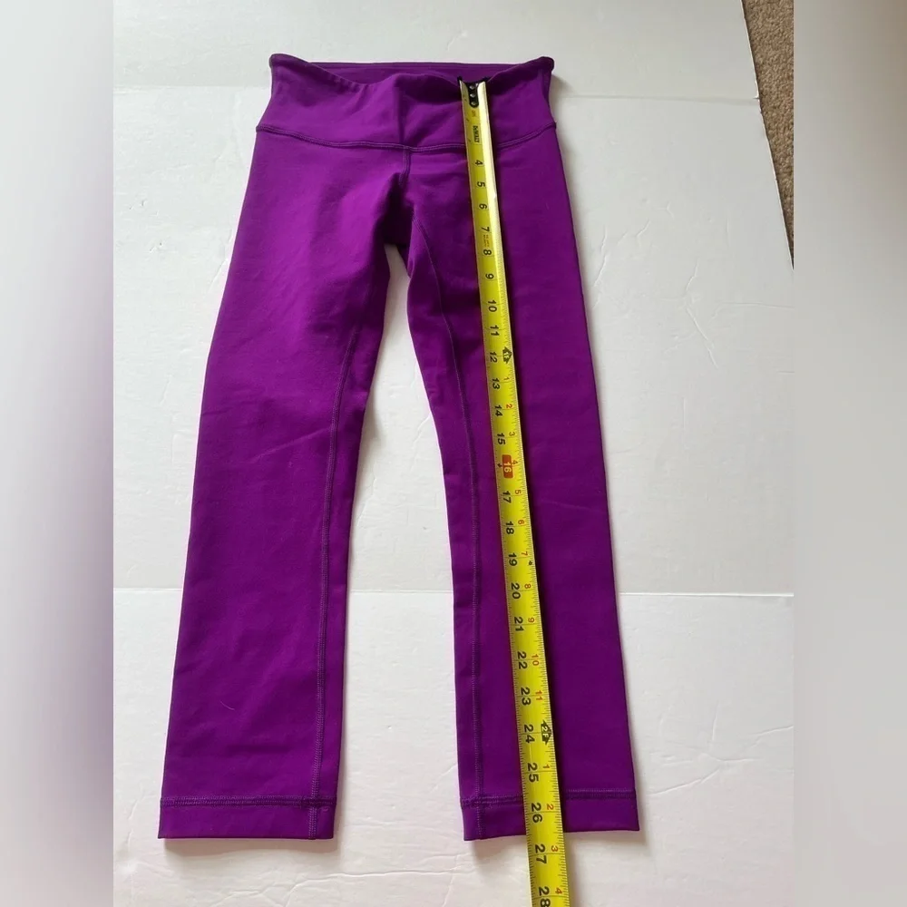 Lululemon Wunder Under Crop III and Never Still Crop 21” Both size 2